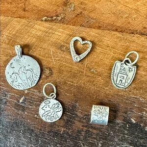 Jes MaHarry 5 piece Sterling Silver Charm bundle. New with tags.